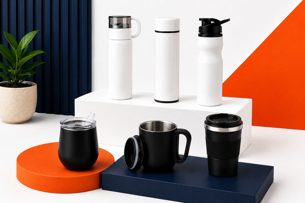 Custom Logo Bottles & Mugs