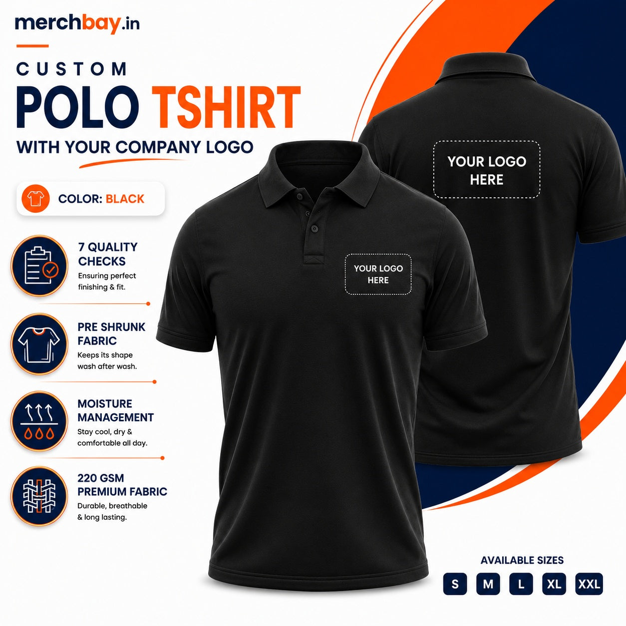 Custom Polo T-Shirts With Logo