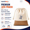 Custom Jute Potli Bags With Logo